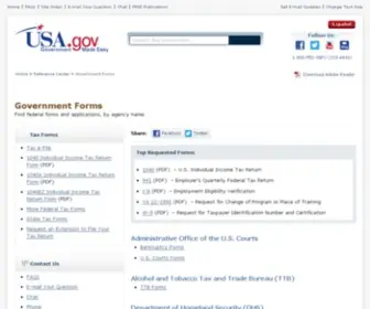 Fedforms.gov(Find Government Forms) Screenshot