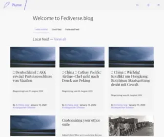 Fediverse.blog(⋅) Screenshot