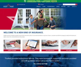 Fednat.com(FedNat Insurance Company) Screenshot