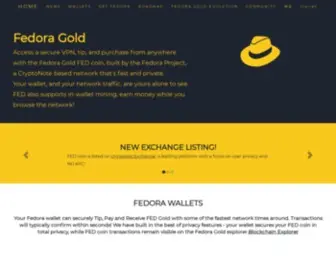 Fedoragold.com(Privacy & Distributed Finance) Screenshot