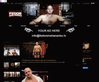 Fedoremelianenko.tv(Fedor "The Last Emperor" Emelianenko Website) Screenshot