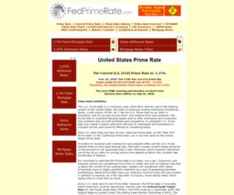 Fedprimerate.com(Prime Rate) Screenshot