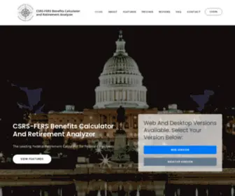 Fedretiresoftware.com(CSRS-FERS) Screenshot