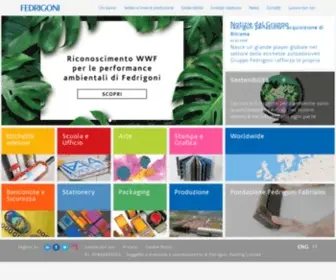 Fedrigoni.com(Fedrigoni since 1888 means excellence in paper and today) Screenshot