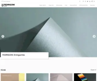 Fedrigoni.hu(Fedrigoni Papers) Screenshot