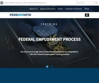 Fedshirevets.gov(Feds Hire Vets) Screenshot