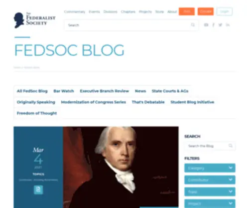 Fedsocblog.com(FedSoc Blog) Screenshot