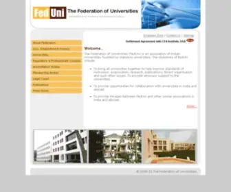 Feduni.org(The Federation of Universities) Screenshot