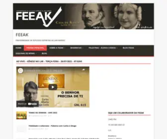 Feeak.org.br(Fraternidade de Estudos Espíritas Allan Kardec) Screenshot