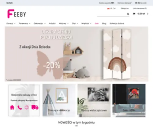 Feeby.pl(Obrazy dekoracyjne kupisz w) Screenshot