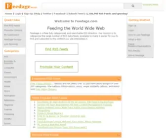 Feedage.com(RSS feed Directory) Screenshot