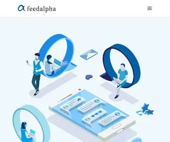 Feedalpha.com(Social Media Automation) Screenshot