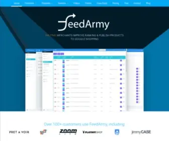 Feedarmy.com(Google Shopping Data Feed Management Solution) Screenshot