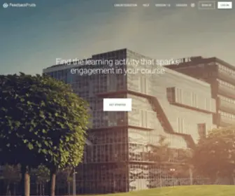 Feedbackfruits.com(Pedagogical Tool Suite for Higher Ed) Screenshot