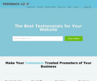 Feedbackloop.io(Customer testimonial management software for your business) Screenshot