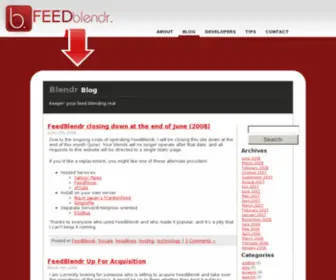 Feedblendr.com(Blending RSS) Screenshot