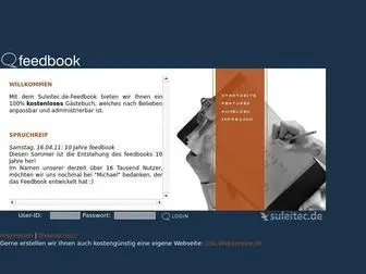Feedbook.de(Ihr Gästebuch Service) Screenshot