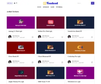 Feedeed.com(Portal berita game yang memfokuskan diri pada perkembangan video game dengan rubrik informatif tentang aplikasi) Screenshot