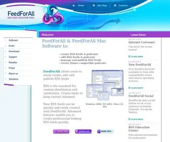 Feedforall.com(Create RSS Feeds) Screenshot