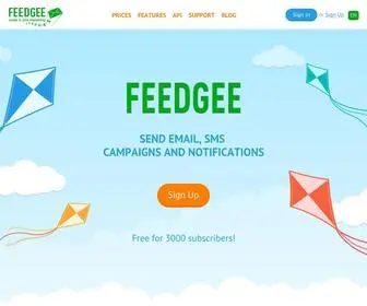 Feedgee.com(Effective email & sms marketing service) Screenshot