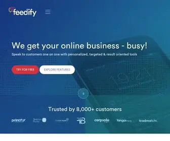 Feedify.net(Real-Time Web Push Notifications Services, Mobile Push Notification Services, Free Add-ons) Screenshot