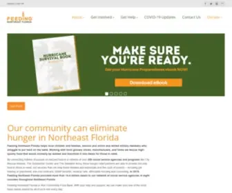 Feedingnefl.org(Jacksonville Food Bank and Pantry Distribution) Screenshot