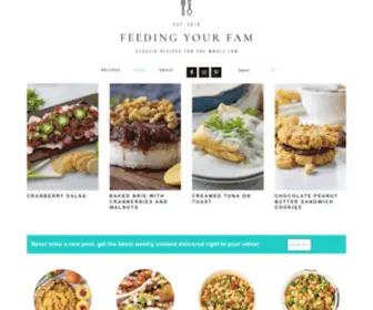 Feedingyourfam.com(Classic Recipes For The Whole Fam) Screenshot