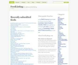 Feedlisting.com(RSS Feed Search Engine) Screenshot