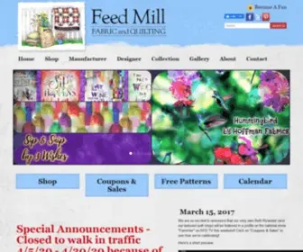 Feedmillfabricandquilting.com(Feed Mill Fabric and Quilting Oneida) Screenshot