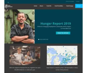 Feedontario.ca(Ontario Food Banks for Ending Hunger & Poverty) Screenshot