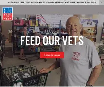 Feedourvets.org(The Mission of the Feed Our Vets food pantry organization) Screenshot