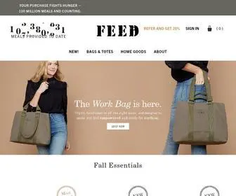 Feedprojects.com(Fashion That Gives Back) Screenshot