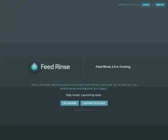 Feedrinse.com(Feed Rinse 2.0 is Coming) Screenshot