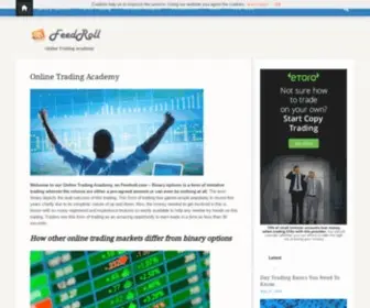Feedroll.com(Online Trading Guide & Brokers) Screenshot