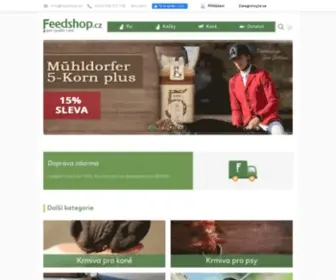 Feedshop.cz(Kvalitní partner pro chovatele) Screenshot