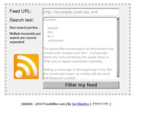 Feedsifter.com(feedsifter) Screenshot