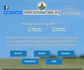 Feedthevulnerable.org(Feed the Vulnerable) Screenshot