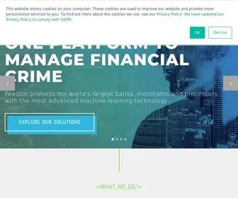 Feedzai.com(The RiskOps Platform) Screenshot