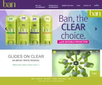 Feelbanfresh.com(Ban Antiperspirant Deodorants) Screenshot