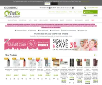 Feelbe.one(Kaufen Sie professionelle und natürliche Kosmetik aus Israel) Screenshot