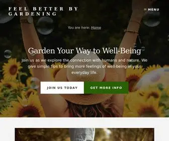 Feelbetterbygardening.com(Garden Your Way to Well) Screenshot