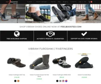 Feelboosted.com(Buy Vibram Shoes & Accessories (Men & Women)) Screenshot