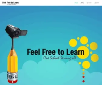 Feelfreetolearn.com(Feel Free to Learn) Screenshot