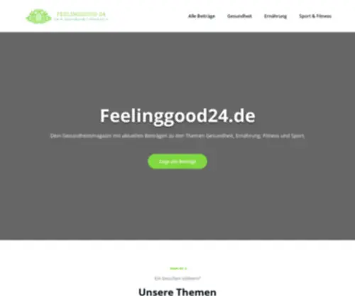 Feelinggood24.de(Dein Gesundheitsmagazin) Screenshot