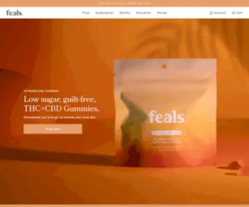 Feels.com(Premium CBD Products Delivery) Screenshot