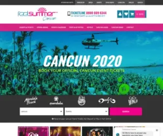 Feelsummercancun.com(Cancun Event Tickets 2021) Screenshot