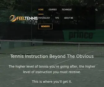Feeltennis.net(Online Tennis Lessons And Instruction Videos) Screenshot