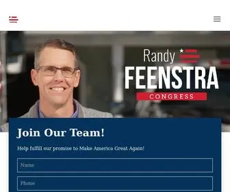 Feenstraforcongress.com(Feenstra for Congress) Screenshot