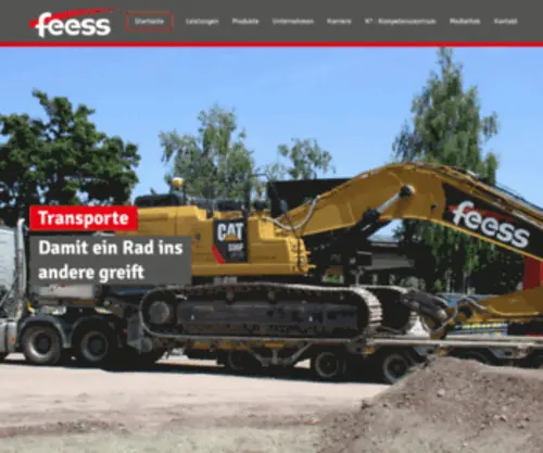 Feess.de(Ihr professioneller Partner rund um Recycling und Kreislaufwirtschaft) Screenshot