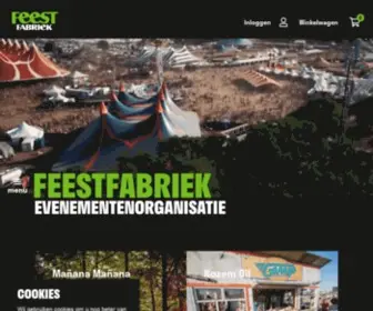 Feestfabriekakg.nl(De Feestfabriek) Screenshot